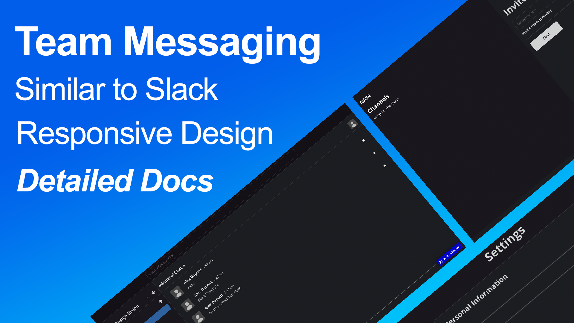 TeamTalk Team Messaging Template Bubble